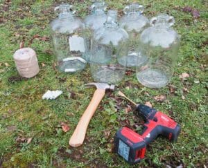 equipment needed for tapping a silver birch tree