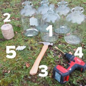 equipment needed to tap a silver birch tree for water